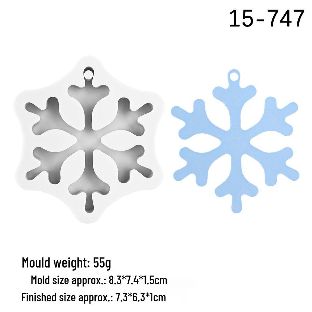 DIY Scented Plaster Diffuser Pendant Mold - Christmas Tree, Snowflake, Reindeer, Bell