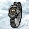 Neue Luxus Schwarze Keramik Uhr Damen Mode Wasserdicht Leuchtend Damen Quarz Armbanduhr Freizeit Quarz Chronograph