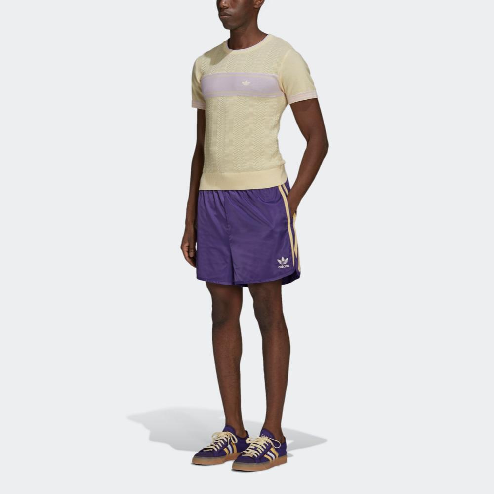 adidas Originals X Wales Bonner Kollaboration Schnelltrocknend Feuchtigkeitsableitend Atmungsaktiv Ultraleicht Kurzarm T-Shirt Unisex Oberteile GU0751