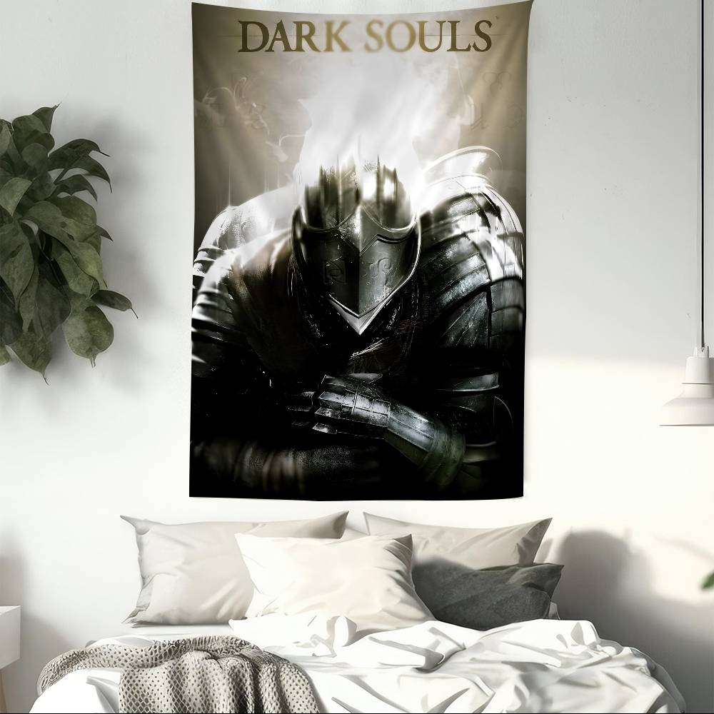 

DARK SOULS Adventure Game Hanging Bohemian Tapestry Hanging Tarot Hippie Wall Rugs Dorm Home Decor 74x94cm(29x37in)