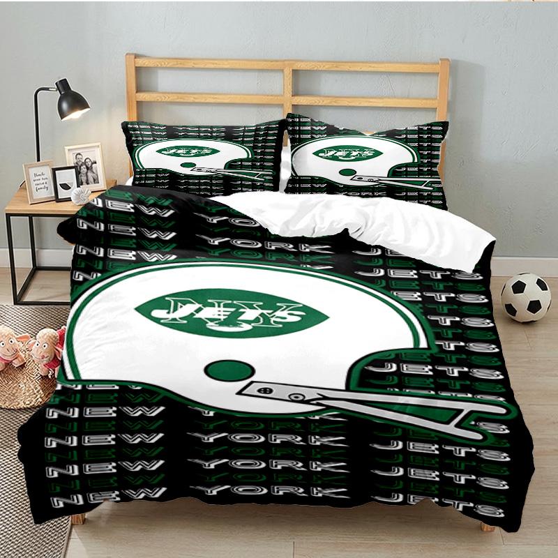 Jets Helm 3-teiliges Bettwäsche-Set, inklusive 1 Bettbezug und 2 Kissenbezügen. Perfektes Geschenk zu Weihnachten, ideal für Schlafzimmer, Studentenwohnheim.