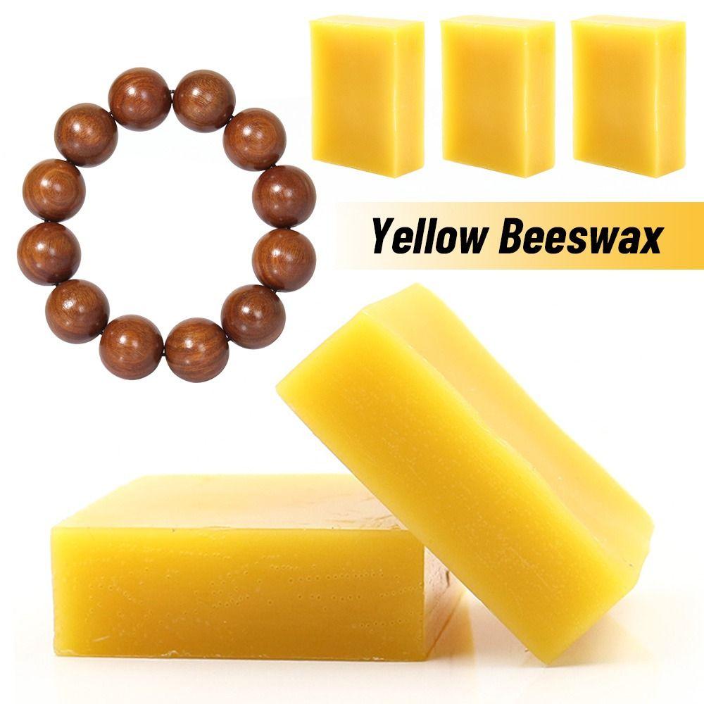 3pcs New Organic Pellets Cosmetics Making DIY Soap Candles Bee Wax Beewax Yellow Beeswax