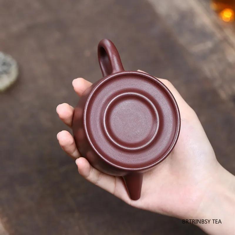 Yixing Paars Klei Theepot Schoonheid Thee Infuser Ketel Huishoudelijk Handgemaakt Zisha Theepot Chinese Traditie Theeservies Theeset 140ml