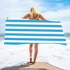 Microfiber Beach Towel Stripe Fast Drying Soft Super Absorbent Sand Beach Towel 59.1 X 29.5in