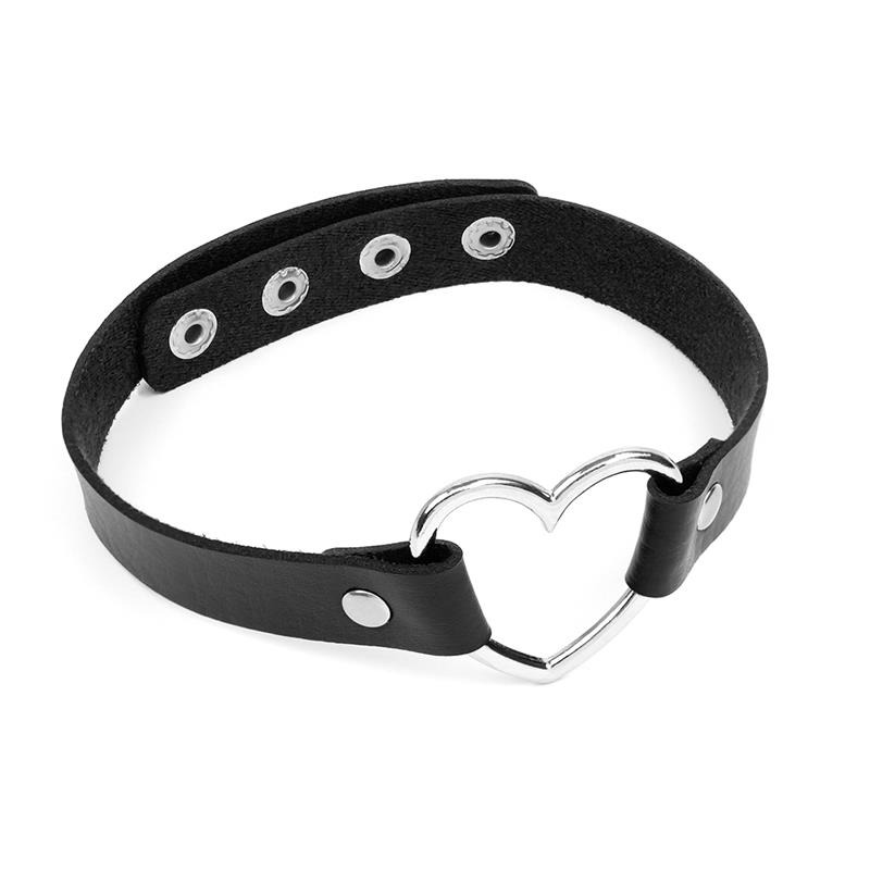 Gothic Cosplay Harajuku Punk Rock Gothic Collar Choker Sexy PU Leather Heart Cross Spike Collar Choker Necklace Body Accessories