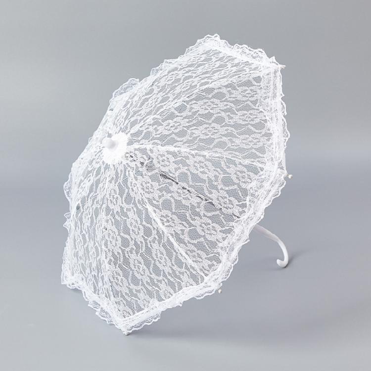 Sonnenschirme Tragbare Regenschirme Prinzessinnen Weiblicher Sonnenschirm Handgefertigter Brautschirm für Braut Hochzeitstag Zubehör