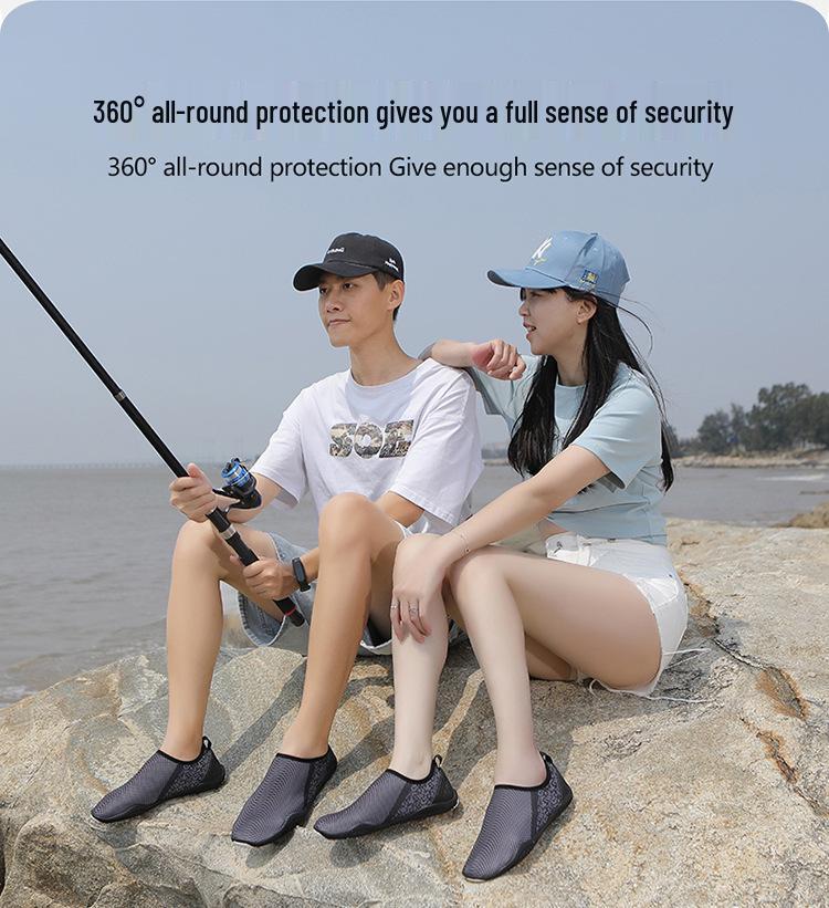 Unisex Beach & Water Sport Shoes: Diving, Snorkeling, Wading, Swimming, Soft Anti-Cut Barefoot Skin Shoes