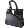 Salvatore Ferragamo Vara ribbon Handbag 2WAYShoulder black leather Women Used