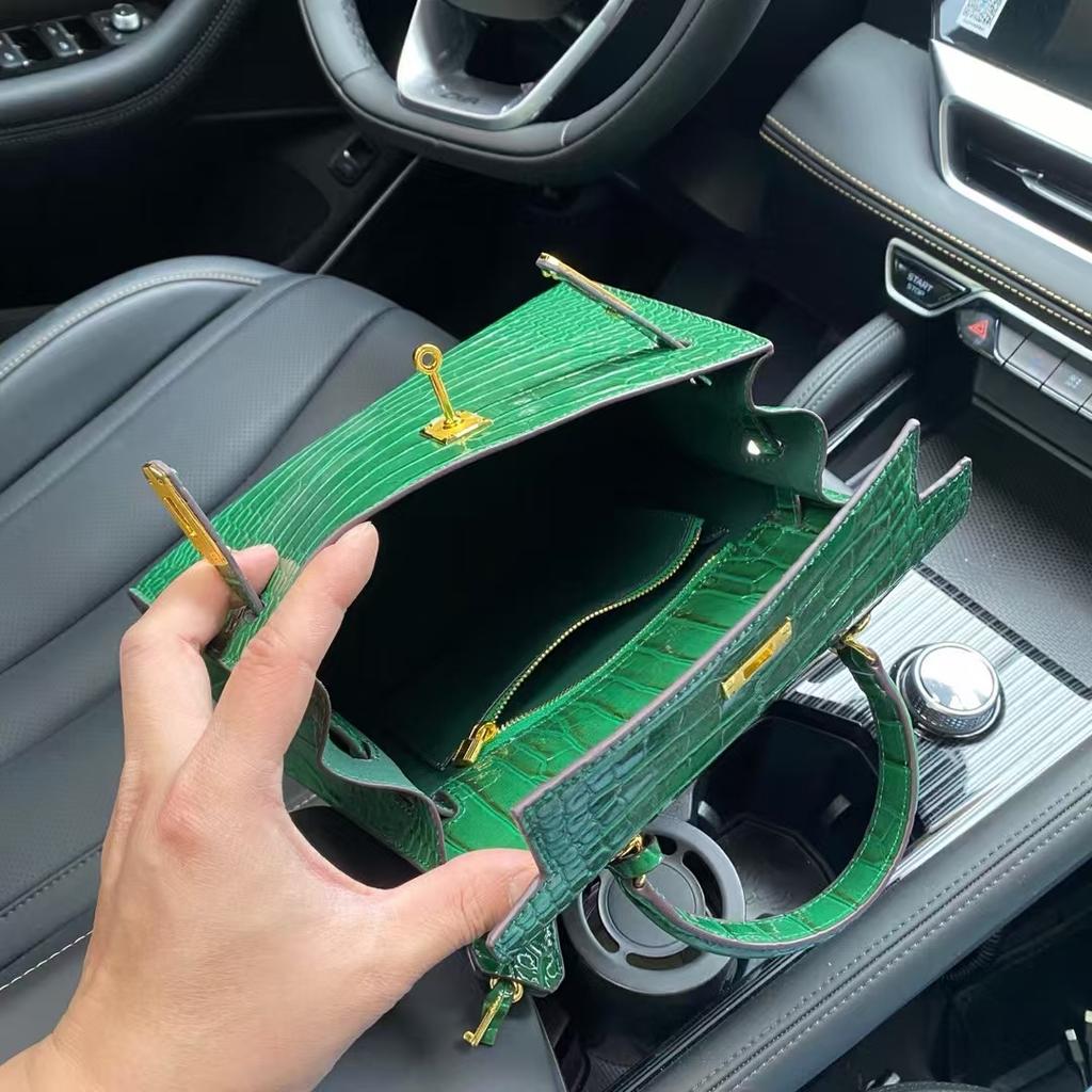 2025 Cross-border Bags Women's New Trendy Fashion Hand-held Small Square Bag Crocodile Pattern  Bag Shoulder Crossbody Bags