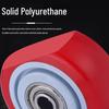 JNL N47929 3-inch Polyurethane Threaded Swivel Caster with Brake