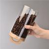 Vintage Glass Storage Jar with Handle Lid - Moisture & Mildew Proof, High-Temperature Resistant for Coffee and More