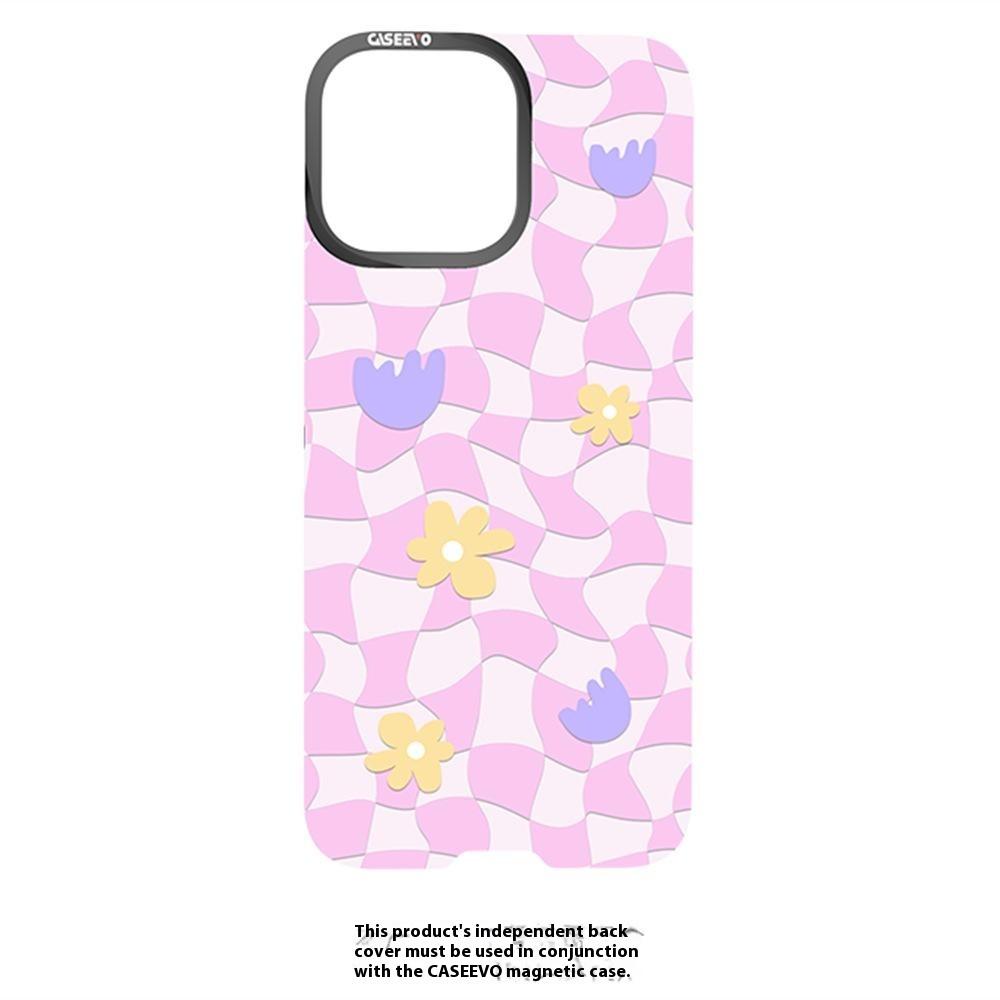 CASEEVO For iPhone 14 Pro Case Compatible with MagSafe TPU Acrylic Magnetic Phone Cover with Detachable Grid Backplate