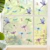 32 Pieces Dragonfly Window Clings Anti-Collision Window Decals Glass Alert Static Decals Prevent Birds Window Strikes for Glass Living Room Door
