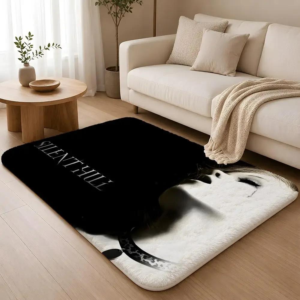 Anime Hot S-Silent Fun H-Hill Floor Mat Machine Washable Soft Flannel Area Rug, Non-Slip Absorbent Floor Mat for Living Room