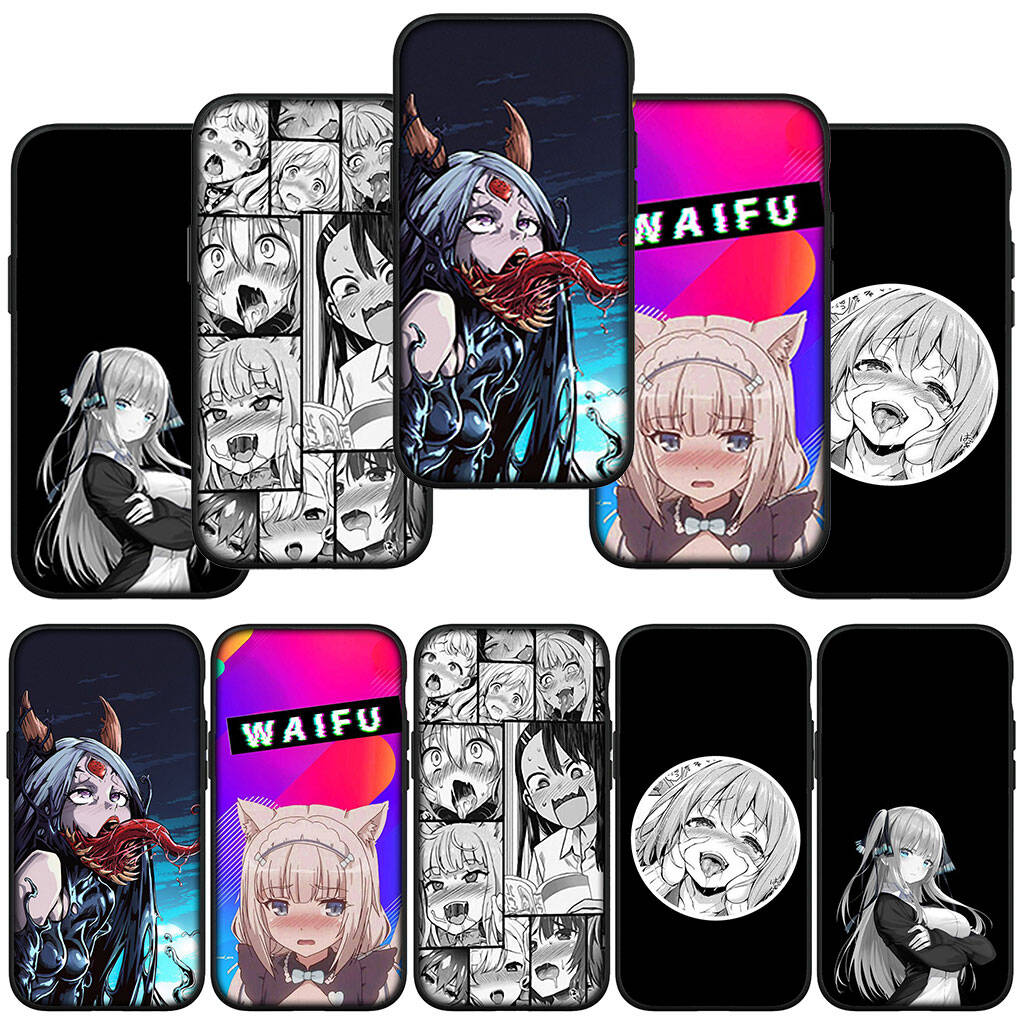 Case for iPhone 17 16 15 Xiaomi Poco F8 F7 X7 X6 M8 C85 C75 C71 Redmi Note 14 13 12 11 Pro Max A4 14C 13C 15C Ahegao Hentai Manga Harajuku Anime Girl