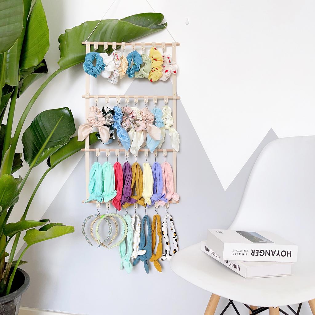 Stirnband-Präsentationsständer Stirnband-Organizer für Mädchen Haaraccessoires Organizer Aufbewahrung Wandbehang Dekor Heimdekoration