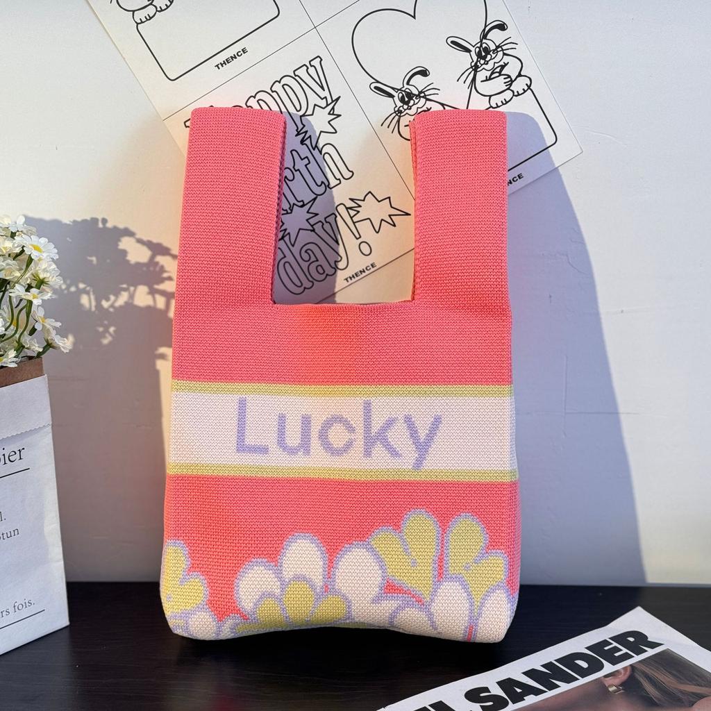 Geantă Tricotată cu Tematică Festivalul Bărcii Dragonului Geantă Cadou pentru Întâlnirea Companiei Geantă de Mână Cadou de Nuntă Geantă Zongzi Geantă Fericită pentru Bomboane