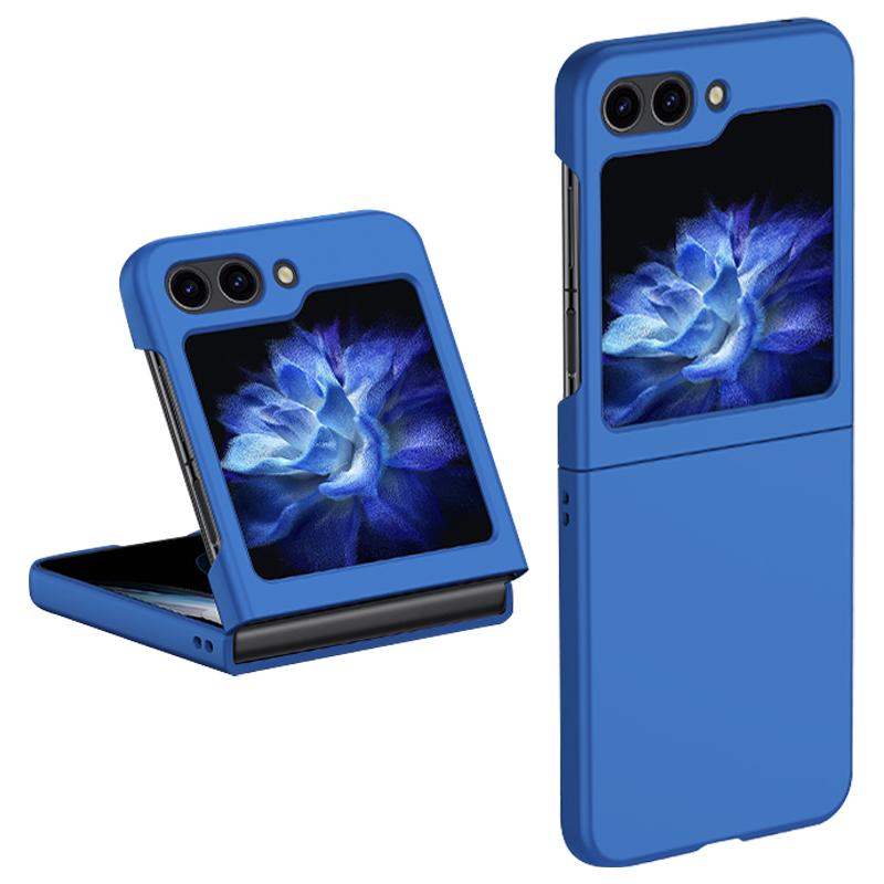 

Skin-touch Phone Case for Samsung Galaxy Z Flip5 5G Hinge Protection Hard PC Phone Cover Dark Blue