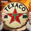 Metal Wall Art Vintage Texaco Retro Gas Station Sign Garage Decor