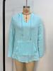Women's Summer V-Neck Hooded Beach Cover-up with Pockets, 2025 