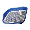 Dog Potty Tray with Raised Fences Removable Mesh Grid Pad and Post Prevent Splashing Large Space Dog Training Toilet
