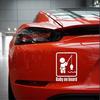 Divertente pesca Baby on Board Car Vehicle Decalcomanie riflettenti Decorazione adesiva