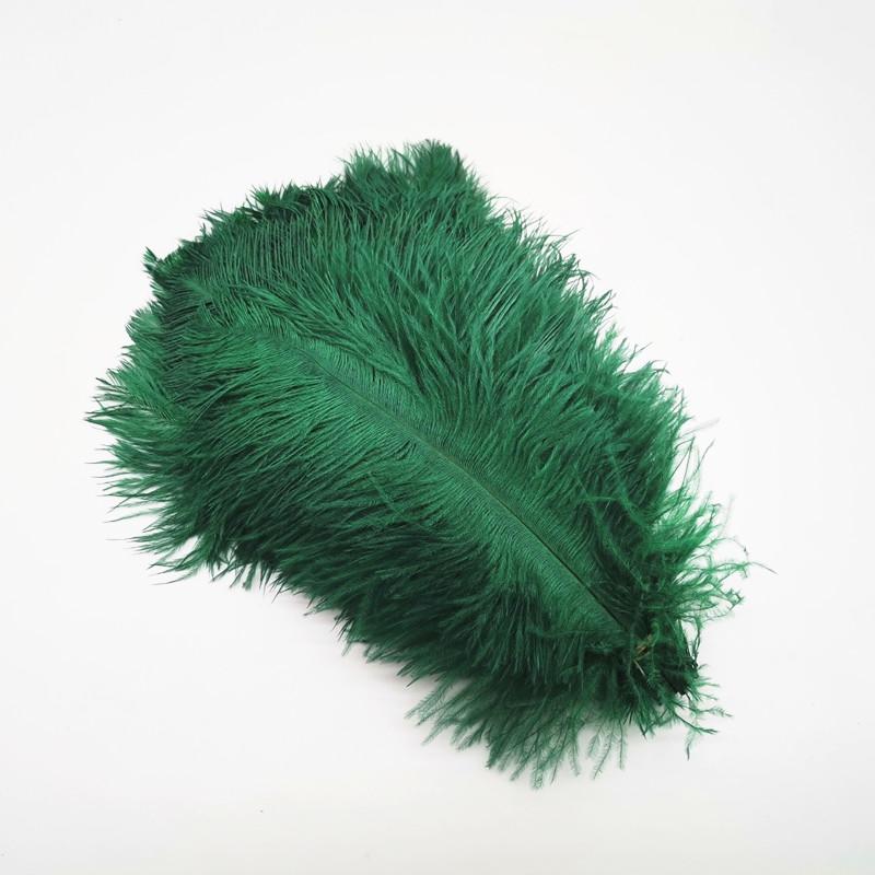 10Pcs Natural Dyed Fluffy Soft Ostrich Feather For Craft Diy Needlework Feathers Jewelry Making Dress Wedding Decoration 25-30Cm