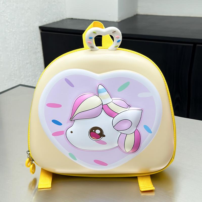 2025 Unicorn EVA Hard Shell Children's Backpack - Lightweight & Cute Cartoon Design