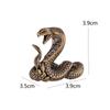 Copper Mini Cobra Statue Ancient Snake Figurines Tea Pets Brass Cobra Figurines  Birthday Gift