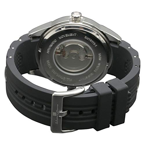Salvatore Marra Men's Quartz Dual Time Watch SM18113-SSBK, Officially Imported