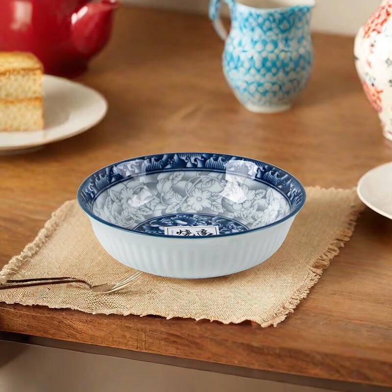 

Tang Style Blue & White Floral Snack Plates