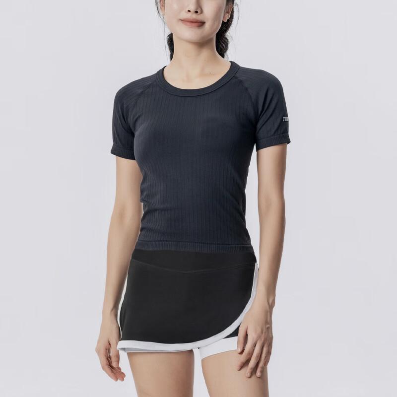WEZHO Seamless Knit Yoga Short Sleeve Top