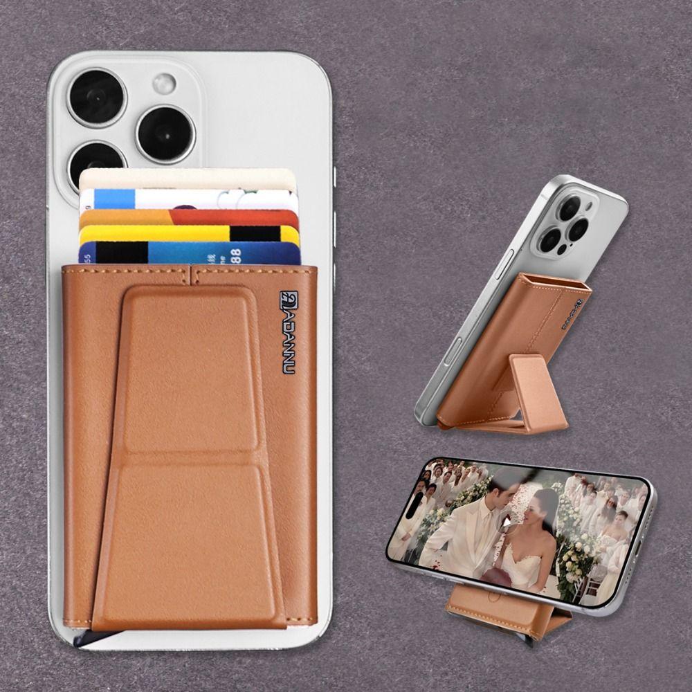 

Magsafe Wallet Phone Card Holder Automatic Eject Wallet Case for iPhone 16 15 14 13 12 Series чорний