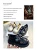 Chic Plaid Bow Korean Loafers for Girls: Stylish Princess Leather Shoes