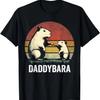 Retro Capybara Dad and Son Bumps Funny Capybara Father's Day T-Shirt