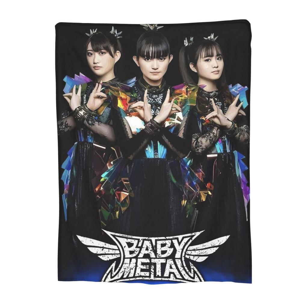 Babymetal Combination Blankets Flannel Sofa Throw Blanket Multi-function Throw Blankets for Couch Bedding Throws Bedspread Quilt