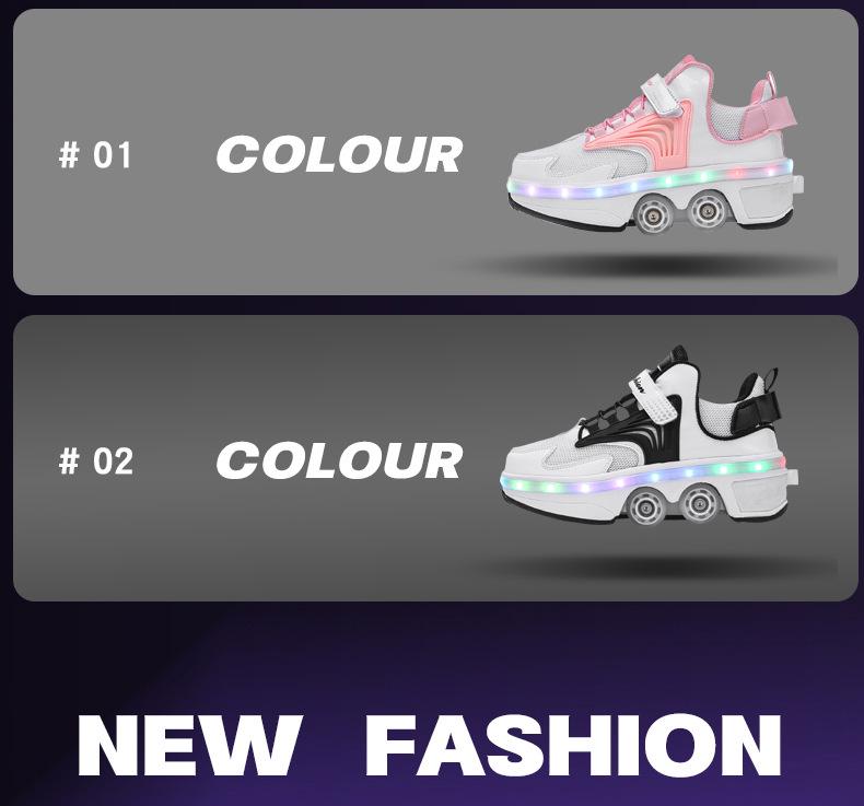 Zhang Guowei Style Adult & Kids 4-Wheel Roller Skates: Walkable & Skatable