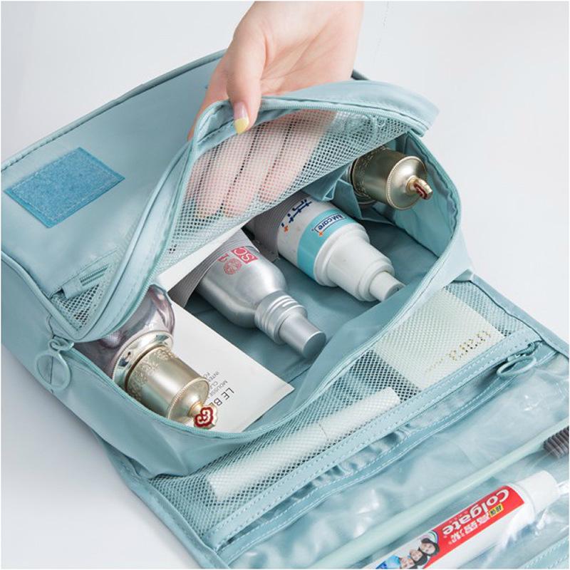 Waterproof Portable Toiletry Bag for Men and Women - Multifunctional Travel Storage and Makeup Organizer