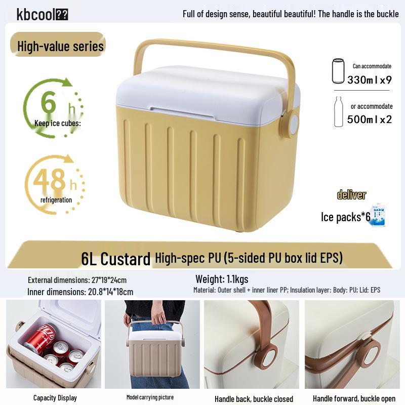 Kebao KBCool Insulated Ice Box Cooler for Camping, Ice Cream, Breast Milk & Fishing