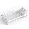 Extendable Dish Drying Rack Multifunctional Dish Drainer Kitchen Organizer Shelf with Cutlery Holder for Small