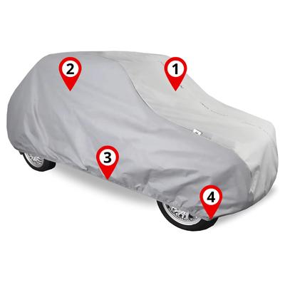 Car Cover VAN 480-510 Auto Tarpaulin Practic 3 Layers Straps