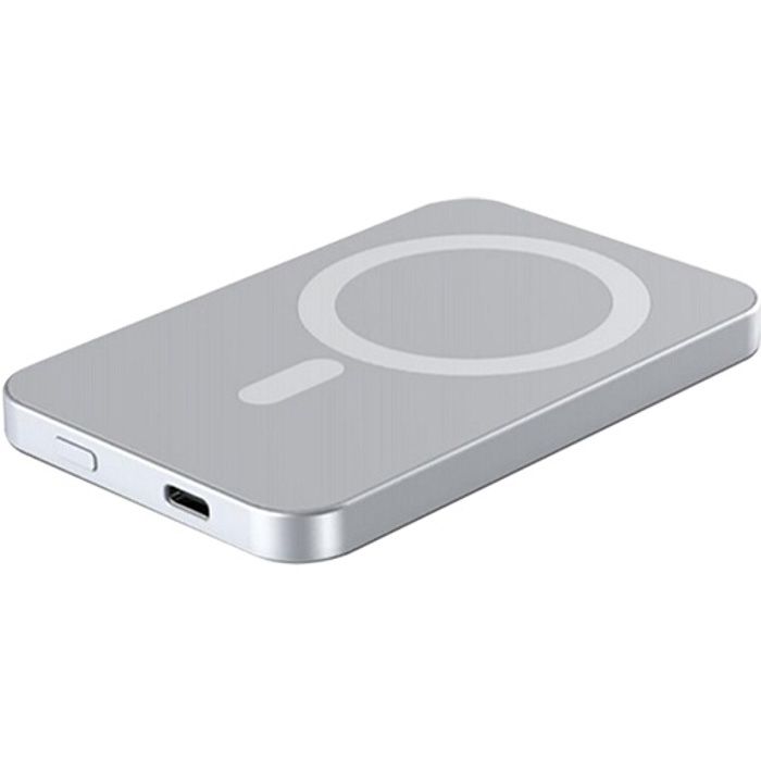 Powerbank - force power - induction 15w - 5000mah - léger 120g - compatible magsafe grigio