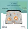 Four-Pack Boys' Pure Cotton Boxer Briefs: Small, Medium, Large Cartoon Underwear