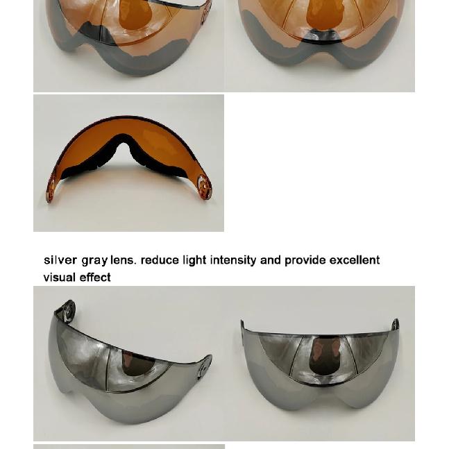 LOCLE Ski Helmet Visors of MS95 MS99 Multifunctional Wind-proof Dust-proof Spare Lens UV Protection Skiing Helmet Extra Lens