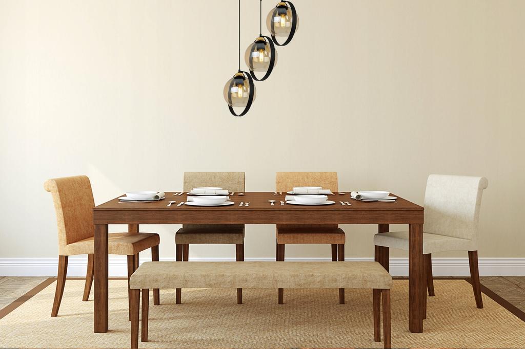 MODERNE HÄNGELAMPE GLAS-SCHIRM-RINGLE