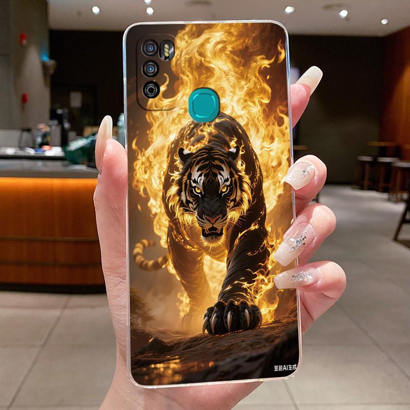 Pour Infinix Hot 9 Play Coque Arrière X680 X680B X680C Esthétique Mignon Cool Garçons Filles Coque de Téléphone Silicone Souple Coque Transparente