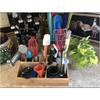 Small Multifunctional Bamboo Organizer | Desk Caddy | Home Office Accessory Tray | School Art Supply Holder | Pen Pencil Brush Compartment | Kitchen