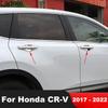 Side Door Handle Bowl Cover Trim For Honda  CRV CR-V 2017 2018     Chrome Car Exterior Accessories
