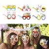 Pack Of 6 Easters Paper Glasses Elegant 3D Eyeglasses for Festival Parties Handmade Eyewears Festival Accessory