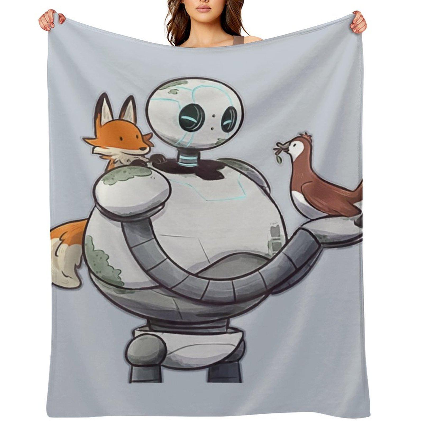 The Wild Robot Throw Blanket Sleeping Bag Moving sofa bed Thermals For Travel Blankets 30x40in